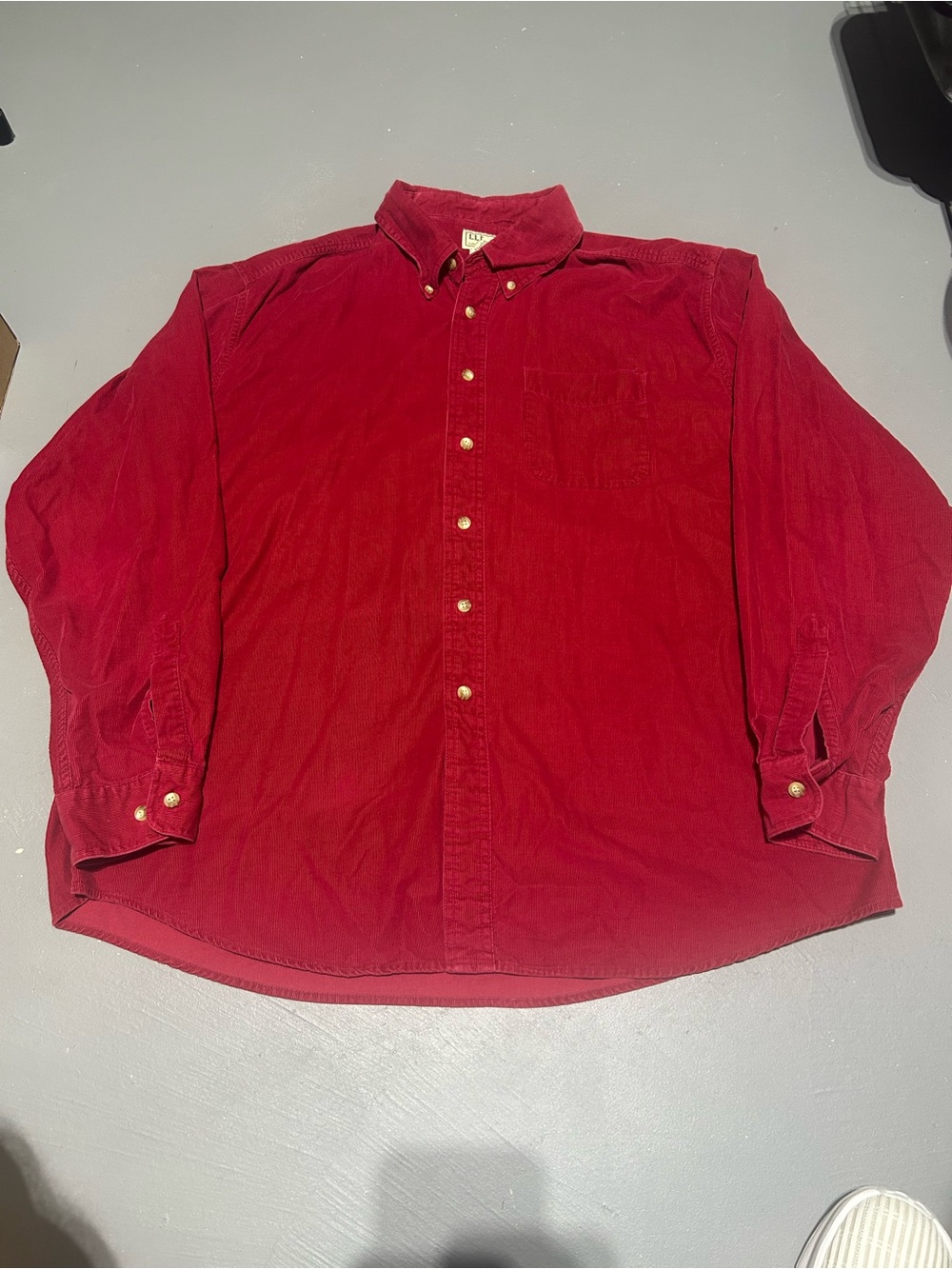 L.L. Bean Red Button Down Shirt (Men’s Size XL Regular)